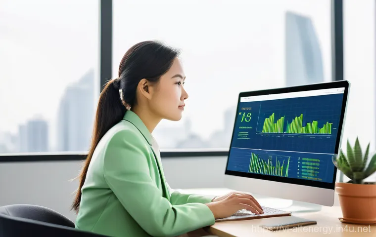 대체에너지 투자 전략 - **Prompt for Wind Power:**
    A breathtaking panoramic view of a massive wind farm along the pictur...