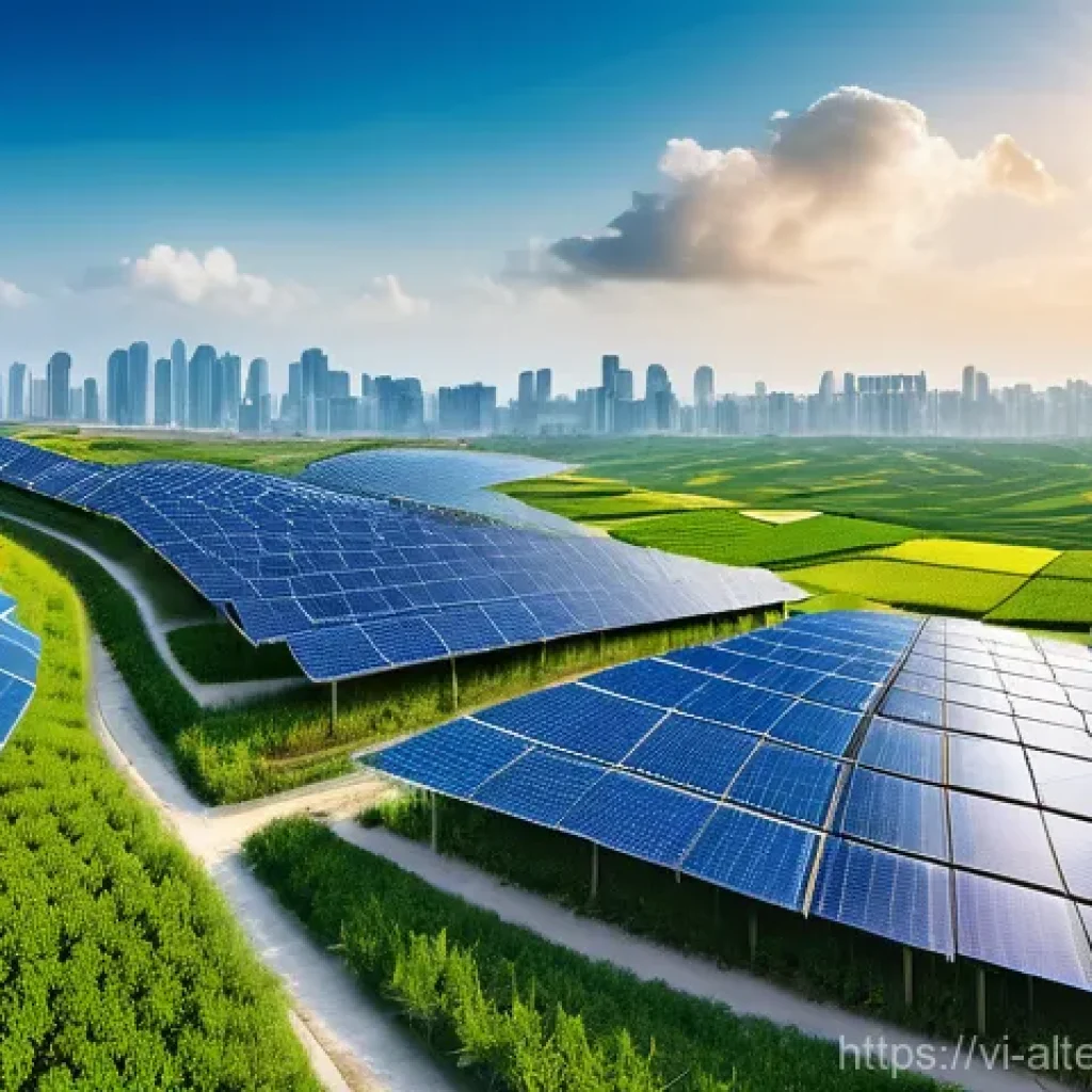 대체에너지와 국제 시장 - **Prompt 1: A Vision of Green Energy Triumph in Vietnam and Globally**
    "An awe-inspiring, panora...