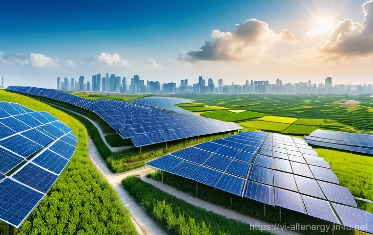 대체에너지와 국제 시장 - **Prompt 1: A Vision of Green Energy Triumph in Vietnam and Globally**
    "An awe-inspiring, panora...